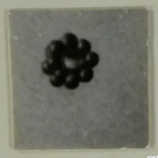 Ring of about a dozen dark round beads, Bronze Age gold and silver find from Enkomi