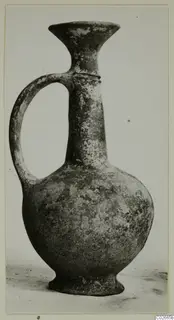 Base-Ring Ware juglet with a single loop handle and flared mouth, from Ayios Iakovos
