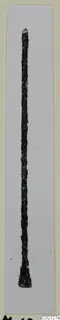 Long bronze pin with a pointed top and flattened base, from Marion