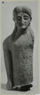Limestone sculpture of a standing figure, Neo-Cypriote, from Kition