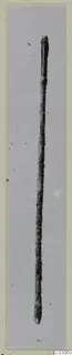 Long thin bronze rod with a rounded upper end, from Marion