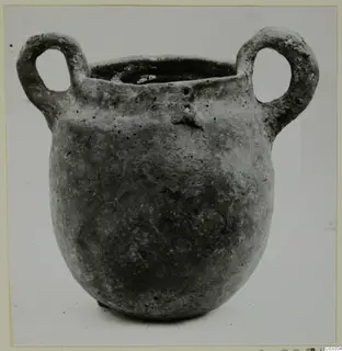 Red Polished III jug with two loop handles.