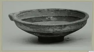 Bowl-jar of Levanto-Helladic Ware, seen from the side, with a small horizontal handle on the left