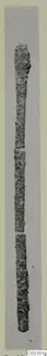 Long thin corroded bronze rod in three broken pieces, from Vouni