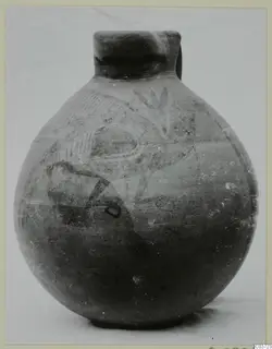 Globular jug with a short neck and painted decoration, Pottery Bichrome IV, Cyprus Museum