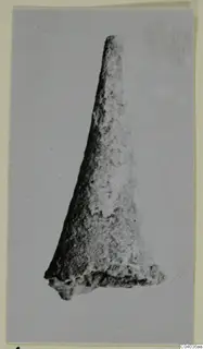 Tapering bronze object with a broken, ragged base, from Idalion