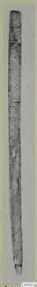 Long, slender, tapering rod-like find from Enkomi Tomb 6, photographed upright