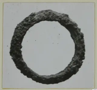 Silver ring from Marion, shown face-on against a pale background