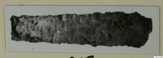 Long, corroded metal fragment, probably an iron tool, from Amathus