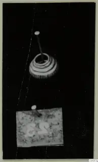 Pins and a banded conical object photographed against a black background, from the Lapithos Kastros tomb finds
