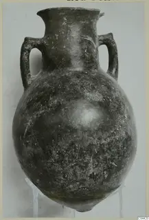 Red Polished II pottery amphora with two handles, from Lapithos