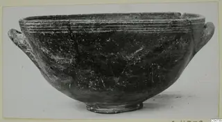 Bowl with two horizontal handles and a grooved rim, from Amathus tombs