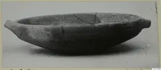 Pottery White Painted IV bowl from Amathus, shown in side view