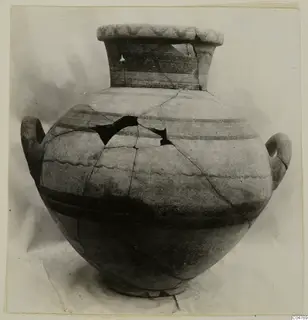 Pottery White Painted IV: a two-handled jar with horizontal bands, from the Amathus tombs 1–9 finds