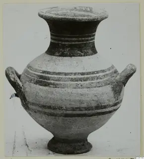 Two-handled jar with banded decoration, Pottery Bichrome I, from Amathus