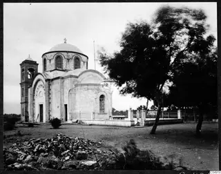Panagia Faneromeni, Greek Orthodox church in Kition, Larnaca, with a central dome and a bell tower