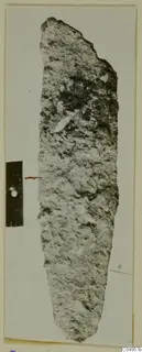 Corroded iron tool with a long tapering blade, from Amathus