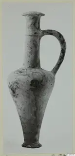 Pottery Base-Ring Ware jug with a single handle, from Enkomi