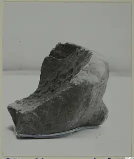 Fragment of a worked stone object from Petra tou Limniti.