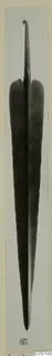 Long metal blade with a curled tang, find from Lapithos Tomb 315 B-C