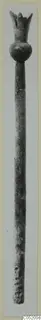 Long slender object with a bulbous head and flared top, from Enkomi Tomb 3
