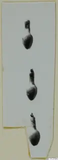 Three small objects with rounded bodies and narrow necks, from Enkomi, Tomb 3