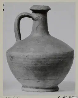 Pottery jug with a single handle and flared rim, from Kountoura Trachonia