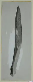 Long, narrow stone object tapering to a point, from Kythrea.