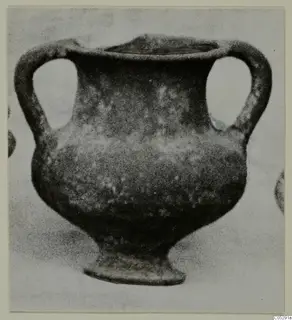 Two-handled pottery vessel from the Kastros tombs at Lapithos