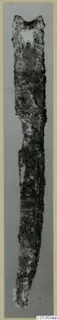 Corroded iron knife or blade from Amathus.