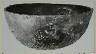 Bowl from Amathus, a deep rounded bowl with a corroded, pitted surface, photographed against a plain background.
