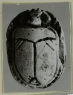 Scarab-shaped seal from Amathus, shown in a close-up photograph