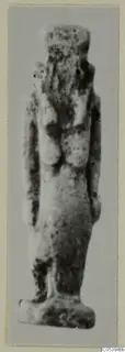 Small standing figure, faience amulet, from Marion Tomb 50