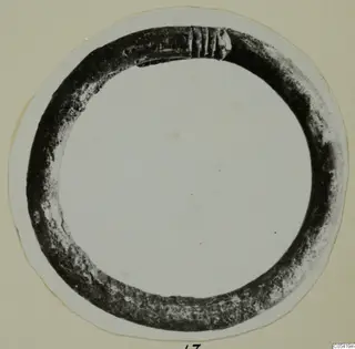 Bronze ring from Marion, shown as a single photograph mounted on a card