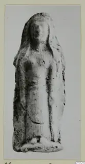 Standing figurine with a long veil over the head and body, from Mersinaki