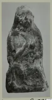 Small worn terracotta figurine from Mersinaki, seen from the front