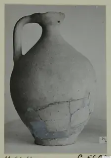 Cypro-Hell.I pottery jug with one handle, reconstructed from broken pieces, from Marion
