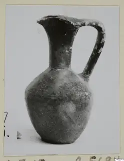 Single-handled jug with a narrow neck and rounded body, a find from Amathus tombs