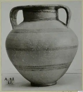 Two-handled amphora in Black-on-Red II-IV pottery, from Amathus tombs