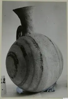 Pottery Polychrome Lustrous Foreign vessel from Amathus, tombs 1–9, with dark painted bands on a buff body