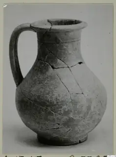 Jug from Amathus, Roman Wares I-III, with a single strap handle and a flared rim