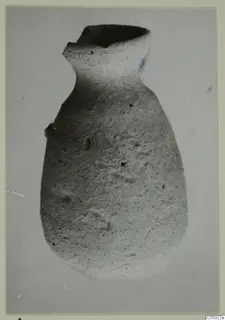 Jug-shaped vessel with a narrow neck and broken rim, Pottery Plain White I-III, from Idalion