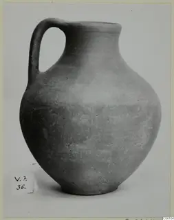 Coarse ware jug with a single loop handle, from Vouni