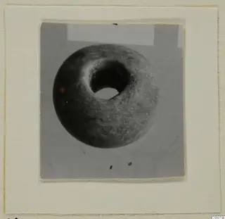 Bone bead with a large central hole, from Kition