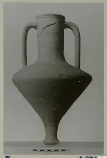 Two-handled jar from Ajii Omologitades, Politiko and Limassol Oasis, with a scale bar below