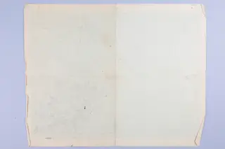 Pencil plan on squared paper of Ayia Irini, with outlined shapes, dense hatching and numbered features