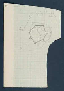 Field drawing of a cistern opening in former room 29 at Vouni, scale 1:20.