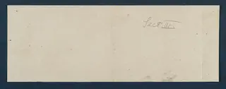 Reverse side of a field drawing sheet with a pencilled section label in the upper right