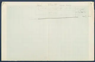 Field drawing of a profile at Vouni, Room 16 (formerly Room 55), in pencil on squared grid paper