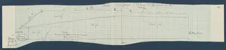 Field drawing of an angle profile of Room 19 at Vouni, pencil lines and layer labels on squared paper.